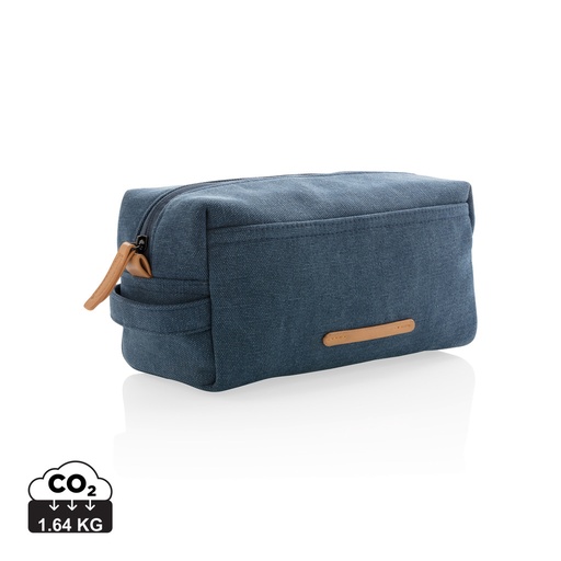 [P703.045] Canvas toiletry bag PVC free