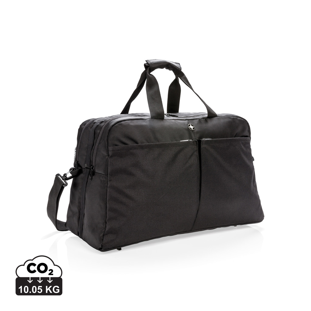 [P762.271] Swiss Peak RFID duffle with suitcase opening