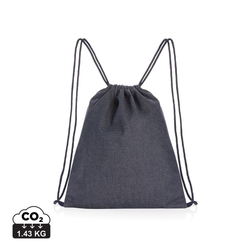 [P762.835] Impact AWARE™ recycled denim drawstring backpack
