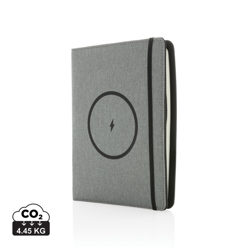 [P774.052] Air 5W wireless charging notebook with 5000mAh powerbank