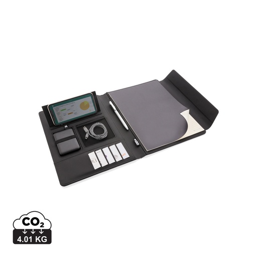 [P774.071] Fiko 5W wireless charging portfolio A4 with powerbank