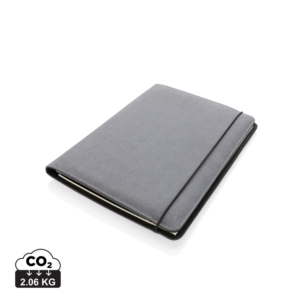 [P774.192] Recycled leather A4 portfolio
