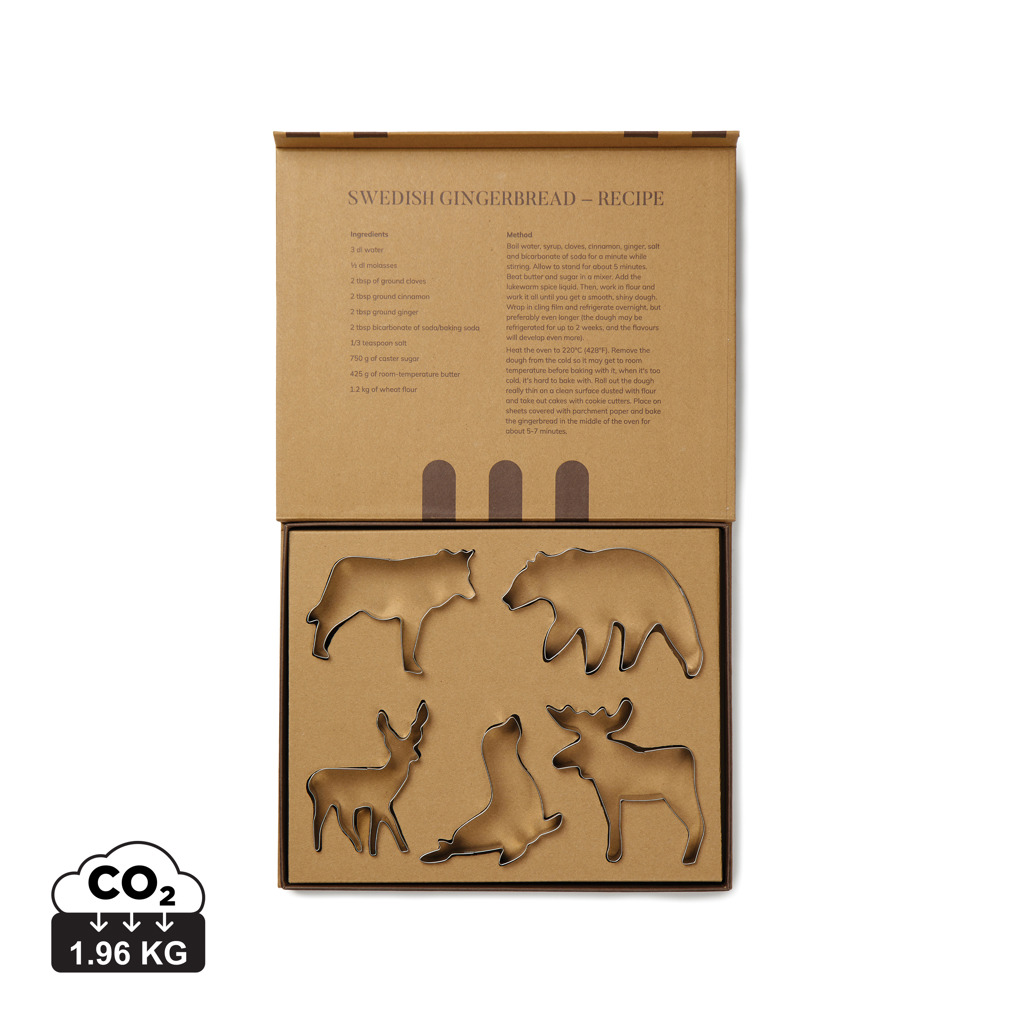 [V261012] VINGA Nordic big 5 cookie cutter 5-piece set